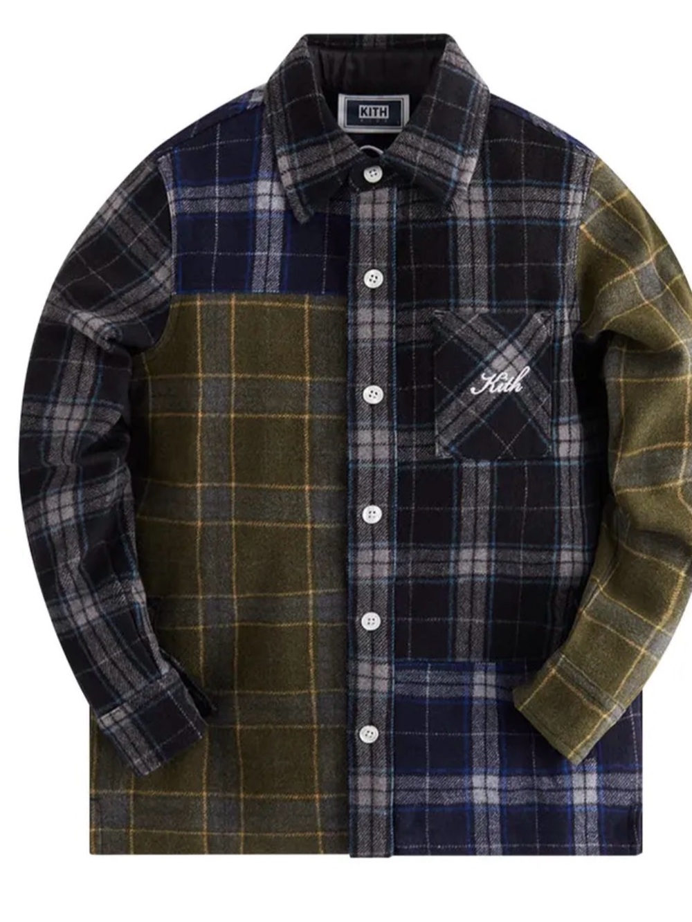 Kith Kids Brown Graphic Shirt with Navy Label